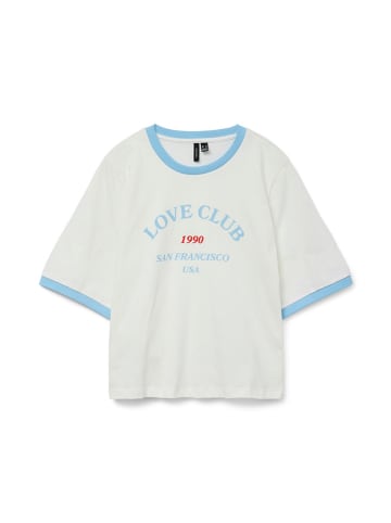 Vero Moda Shirt wit/lichtblauw