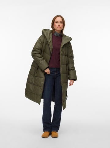 Vero Moda Płaszcz pikowany w kolorze khaki