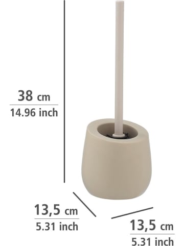 Wenko Zestaw WC "Badi" w kolorze beżowym - wys. 38 cm