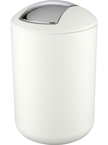 Wenko Prullenbak met swingdeksel "Brasil" wit - 6,5 l