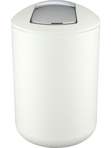 Wenko Prullenbak met swingdeksel "Brasil" wit - 6,5 l