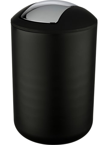 Wenko Schwingdeckeleimer "Brasil" in Schwarz - 6,5 l