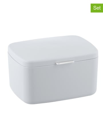 Wenko 2-delige set: opbergboxen "Barcelona" wit - 19,5 l