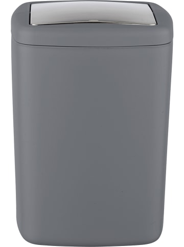 Wenko Prullenbak met swingdeksel "Barcelona" antraciet - 8,5 l
