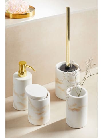 Wenko Zestaw WC "Odos" w kolorze złoto-kremowym - wys. 38 cm