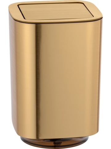Wenko Prullenbak met swingdeksel "Auron" goudkleurig - 5,5 l