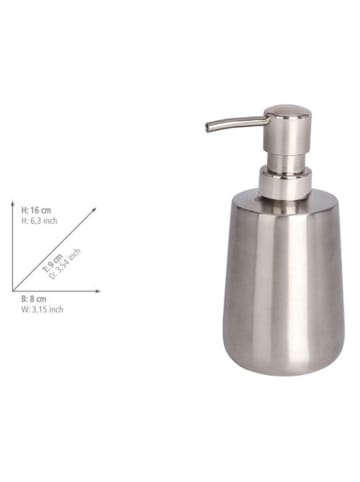 Wenko Dozownik mydła "Solid" w kolorze srebrnym - 245 ml