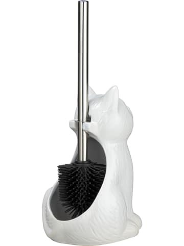 Wenko Zestaw WC "Cat" w kolorze białym - wys. 22 cm