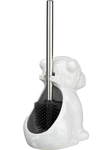 Wenko Toiletborstelgarnituur "Bulldog" wit
