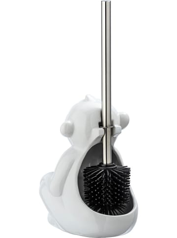 Wenko WC-Garnitur "Monkey Quiet" in Weiß - (H)69 cm