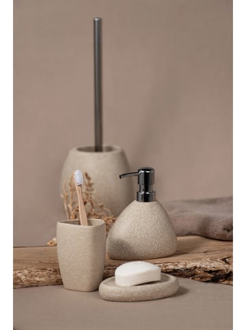 Wenko Toiletborstelgarnituur beige - (B)12,5 x (H)38,5 x (D)12 cm