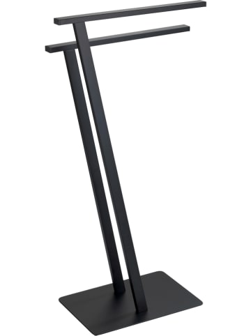 Wenko Handtuchständer "Lirio" in Schwarz - (B)20 x (H)76,5 x (T)40 cm