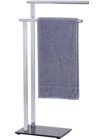 Wenko Roestvrijstalen handdoekhouder "Lava" - (B)42 x (H)81 x (D)20 cm