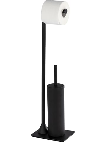 Wenko Toiletborstelgarnituur "Hella" zwart - (H)69 cm