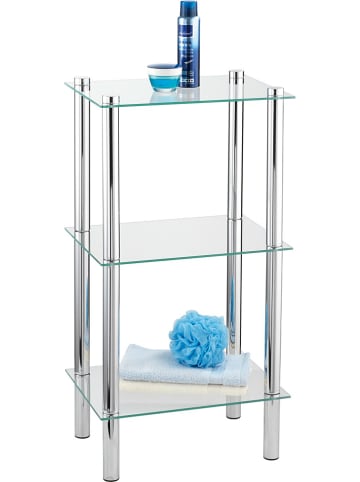 Wenko Regał w kolorze srebnrnym - 40 x 74 x 30 cm