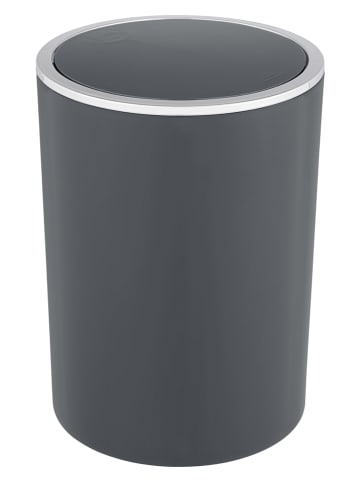 Wenko Prullenbak met swingdeksel "Inca" antraciet - 5 l
