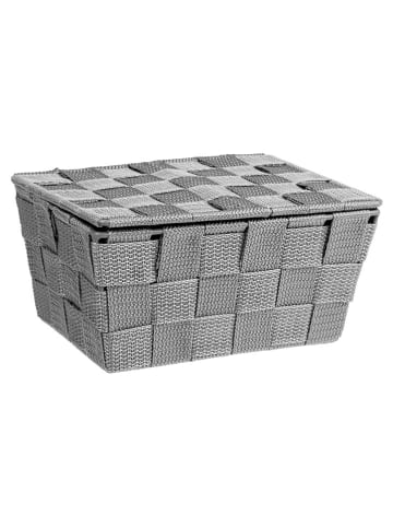 Wenko 2-delige set: opbergboxen ''Adria'' grijs - (B)19 x (H)10 x (D)14 cm
