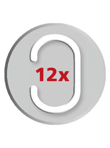 Wenko Zasłona prysznicowa "Tullin" w kolorze niebiesko-białym - 200 x 180 cm