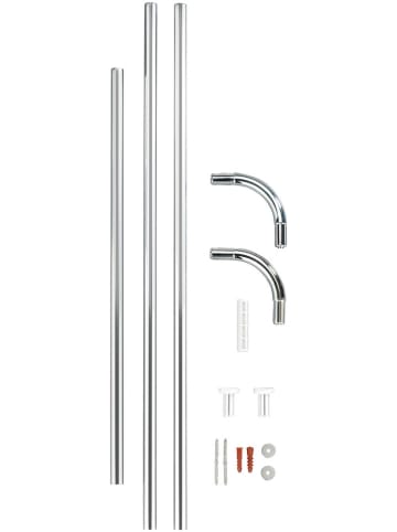 Wenko Duschvorhang-Winkelstange in Silber