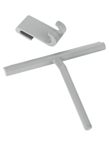 Wenko Duschabzieher ''Mola'' in Grau - (B)21 x (H)24,5 x (T)4 cm