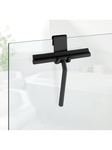 Wenko Douchewisser "Mola" zwart - (B)21 x (H)24,5 x (D)4 cm