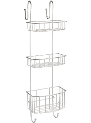 Wenko Regał prysznicowy "Olesi" w kolorze srebrnym - 22,5 x 70 x 22 cm