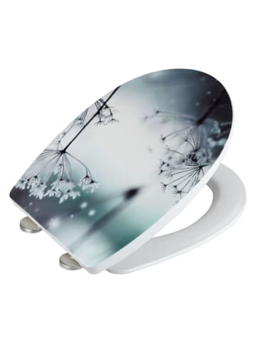 Wenko Easyclose-toiletbril "Polar" grijs/blauw