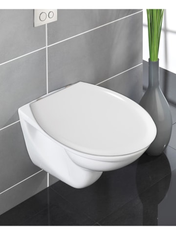 Wenko Easyclose-toiletbril "Gubbio" wit
