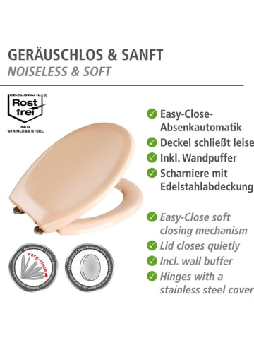 Wenko Easyclose-toiletbril "Ottana" beige