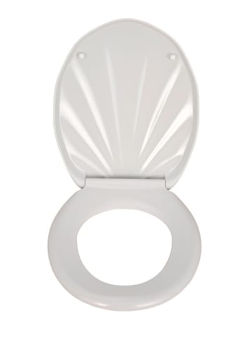 Wenko Toiletbril "Schelp" wit