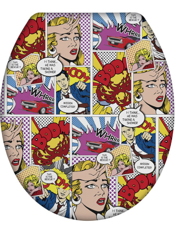 Wenko Easyclose-toiletbril "Pop-Art" meerkleurig