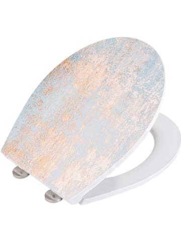 Wenko Easyclose-toiletbril "Agate" wit/goudkleurig