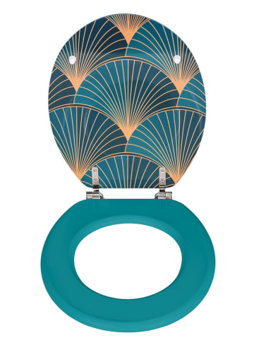 Wenko Absenkautomatik-WC-Sitz "Aira" in Dunkelblau/ Petrol