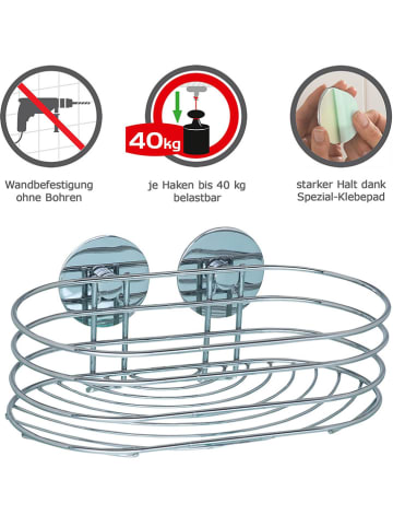 Wenko Duschablage in Silber - (B)23,5 x (H)10,5 x (T)13,5 cm