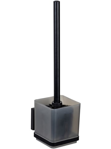 Wenko WC-Garnitur in Schwarz - (B)9,5 x (H)37 x (T)9,5 cm