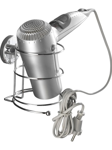 Wenko Uchwyt "Vacuum-Loc" w kolorze srebrnym na suszarkę - 13,5 x 13,5 x 13 cm