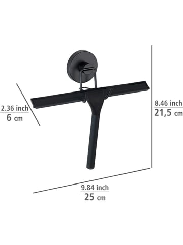 Wenko Duschabzieher in Schwarz - (B)21,5 x (H)25 cm