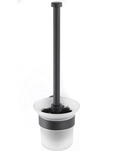 Wenko Zestaw WC "Bosio" w kolorze czarno-białym - 10 x 35 x 14 cm