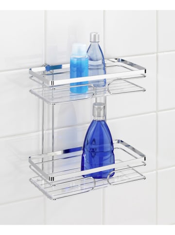 Wenko Duschregal in Silber - (B)24 x (H)27 x (T)13,5 cm