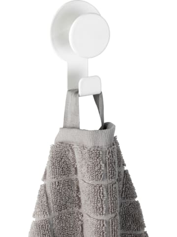 Wenko 2-delige set: wandhaken "Blandas" wit - (B)5 x (H)7,5 x (D)2,5 cm