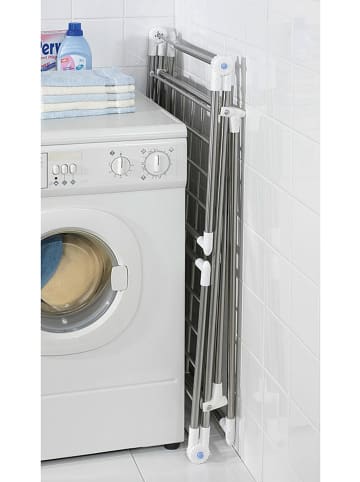 Wenko Suszarka "Profi Plus" w kolorze srebrno-białym na pranie - 196 x 90 x 63 cm