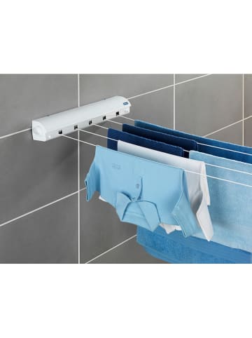 Wenko Wand-waslijn wit - (B)7 x (H)7 x (D)47,5 cm