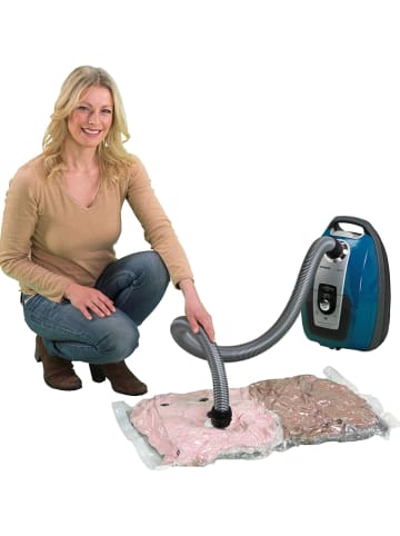 Wenko 6er-Set: Vakuum-Aufbewahrungstaschen in Transparent - (L)31 x (B)19 cm