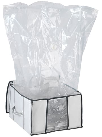 Wenko Vakuum-Tasche in Weiß - (B)40 x (H)42 x (T)25 cm