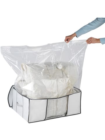 Wenko Pudełko próżniowe w kolorze białym - 50 x 27 x 65 cm