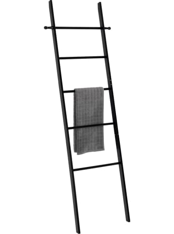 Wenko Stojak "Loft" w kolorze czarnym na ręczniki - 57 x 170 x 4 cm