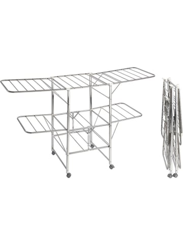 Wenko Suszarka "Maximex" w kolorze srebrnym na pranie - 189 x 109 x 58 cm