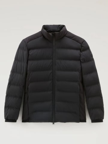 Woolrich Doorgestikte jas zwart