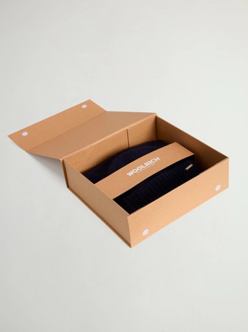 Woolrich 2-delige geschenkset donkerblauw