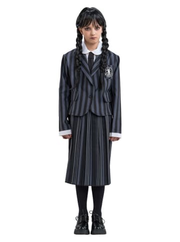 CHAKS 3-delig kostuum "WEDNESDAY© School Uniform" zwart